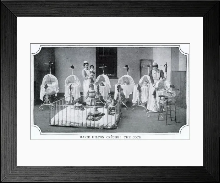 Framed Print : Marie Hilton Creche 1900 Framed Print : Marie Hilton Creche 1900