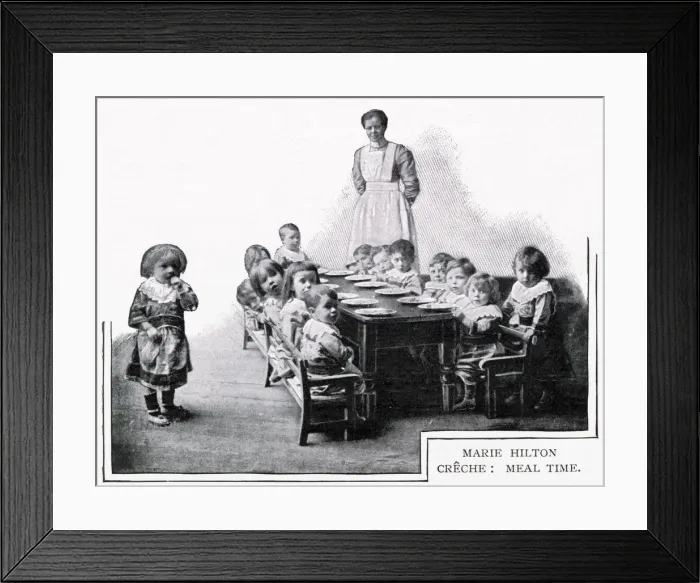Framed Print : Marie Hilton Creche 1900 Framed Print : Marie Hilton Creche 1900
