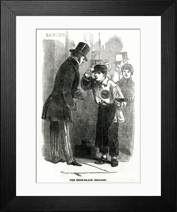 Framed Print : Shoe-Black Brigade 1851 Framed Print : Shoe-Black Brigade 1851