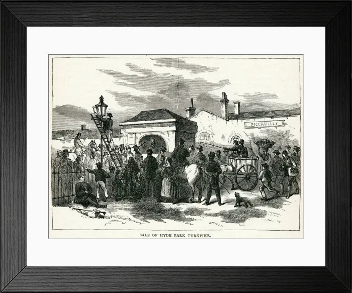 Framed Print : Sale of Hyde Park Turnpike Framed Print : Sale of Hyde Park Turnpike