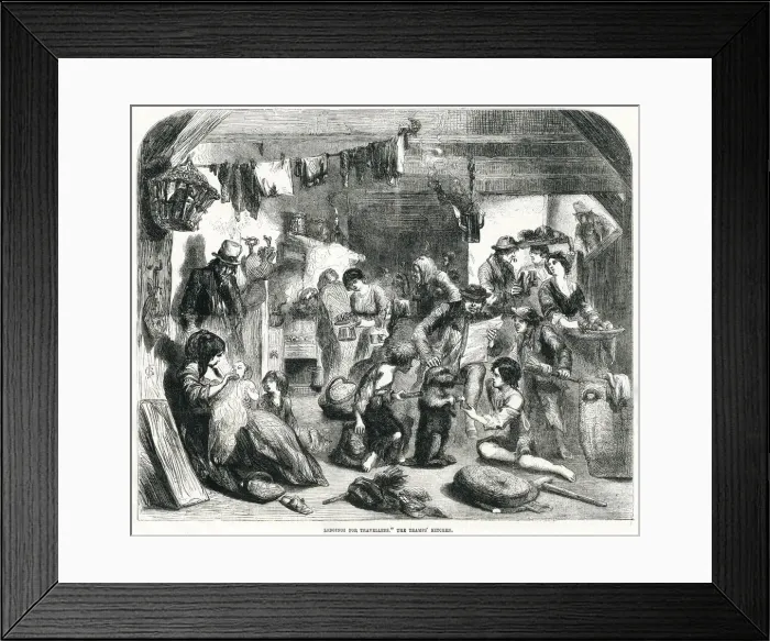Framed Print : Lodgings for travellers 1856 Framed Print : Lodgings for travellers 1856