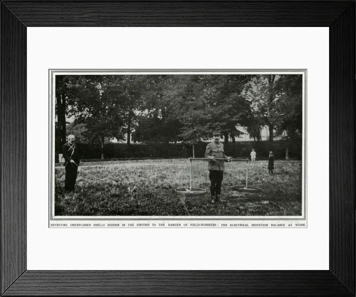 Framed Print : An early bomb disposal method to detect unexploded bombs Framed Print : An early bomb disposal method to detect unexploded bombs