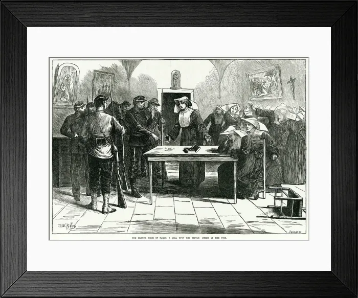 Framed Print : Communards cleaning out the coffers of the Church 1871 Framed Print : Communards cleaning out the coffers of the Church 1871