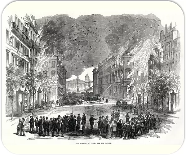 Destruction in the Rue Royale; Paris Commune 1871