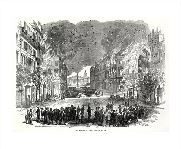 Destruction in the Rue Royale; Paris Commune 1871