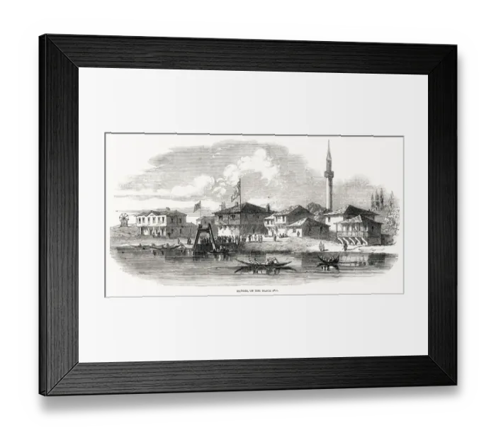 Framed Print : Bourgas on the Black Sea 1853 Framed Print : Bourgas on the Black Sea 1853