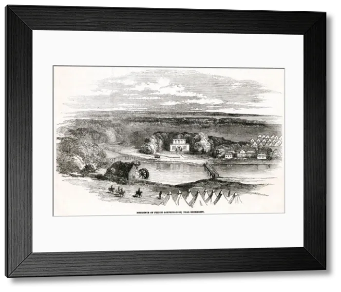 Framed Print : Prince Gortschakoffs Residence, near Bucharest 1853 Framed Print : Prince Gortschakoffs Residence, near Bucharest 1853