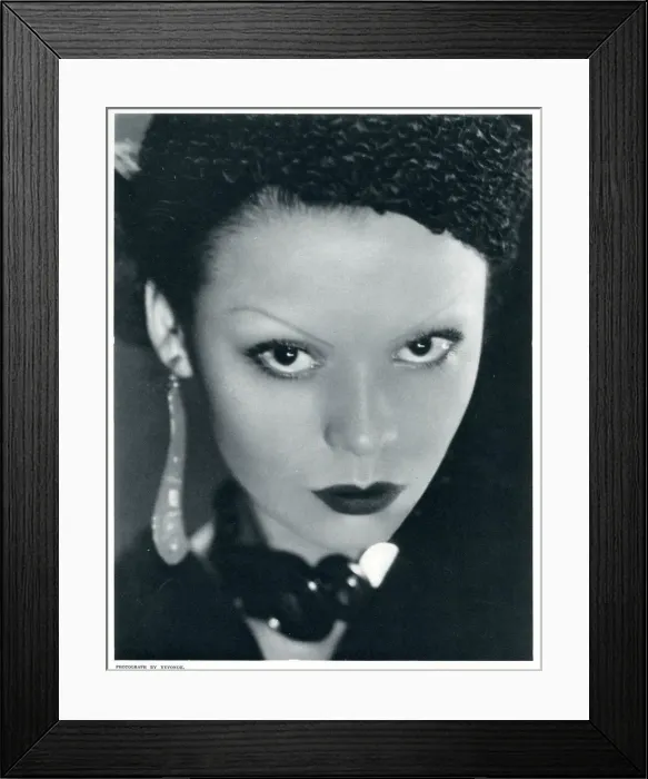 Framed Print : A Madame Yevonde portrait of Mrs Constant Lambert Framed Print : A Madame Yevonde portrait of Mrs Constant Lambert