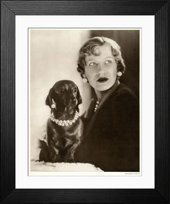 Framed Print : Mrs John Barron by Madame Yevonde Framed Print : Mrs John Barron by Madame Yevonde
