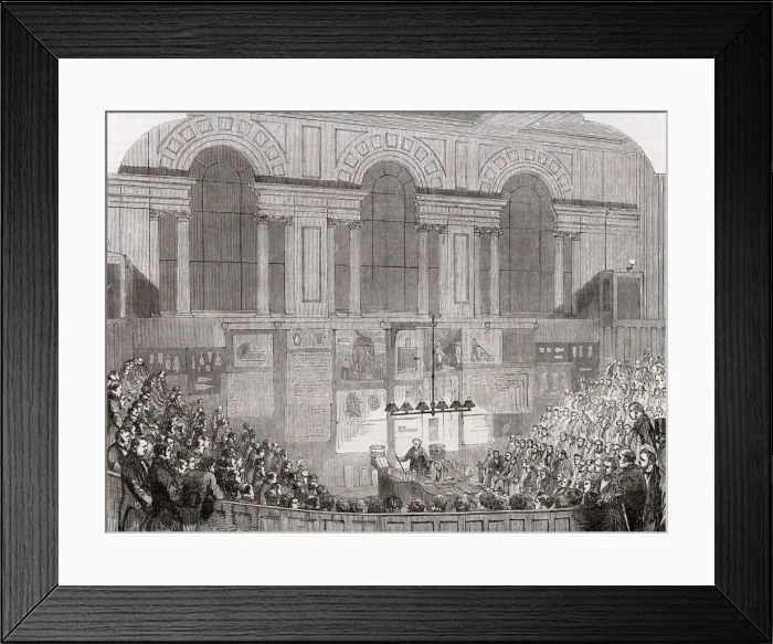 Framed Print : Lecture at the Museum of Practical Geology, London, 1852 Framed Print : Lecture at the Museum of Practical Geology, London, 1852