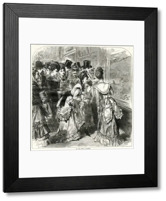 Framed Print : At the Royal Academy 1870 Framed Print : At the Royal Academy 1870