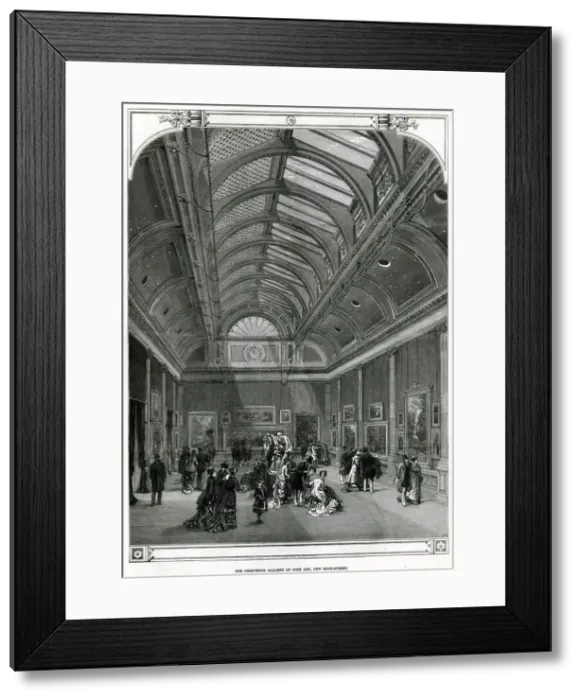 Framed Print : The Grosvenor Gallery of Fine Art, London 1877 Framed Print : The Grosvenor Gallery of Fine Art, London 1877