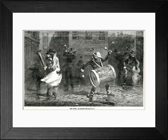 Framed Print : Waits at Seven Dials, London, 1853 Framed Print : Waits at Seven Dials, London, 1853