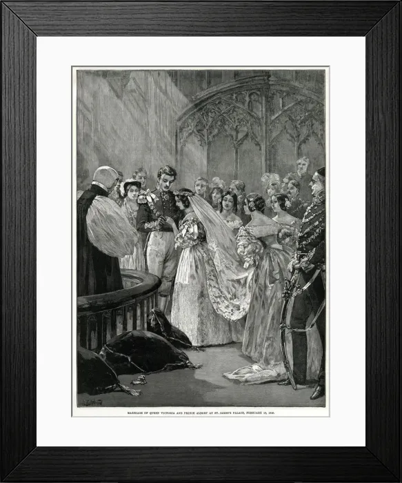Framed Print : Marriage of Victoria and Albert Framed Print : Marriage of Victoria and Albert