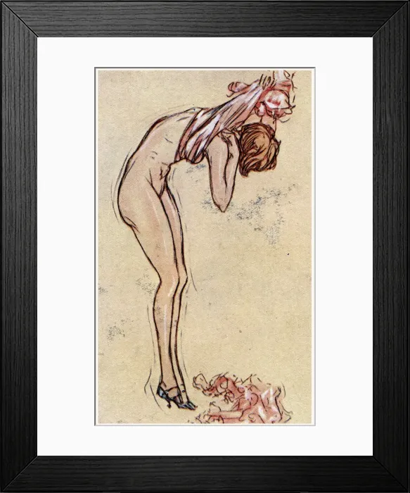 Framed Print : In Her Hours of Dainty Ease, by A. K. MacDonal 1931 Framed Print : In Her Hours of Dainty Ease, by A. K. MacDonal 1931