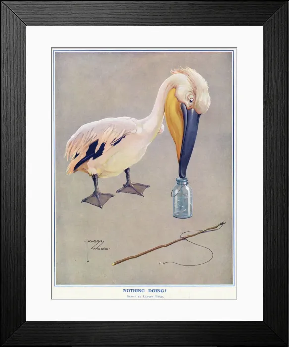 Framed Print : Nothing Doing!, by Lawson Wood Framed Print : Nothing Doing!, by Lawson Wood