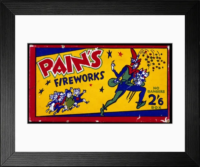 Framed Print : Pains Fireworks Framed Print : Pains Fireworks