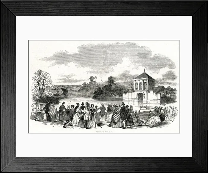 Framed Print : Opening of the Birkenhead docks and parks 1847 Framed Print : Opening of the Birkenhead docks and parks 1847