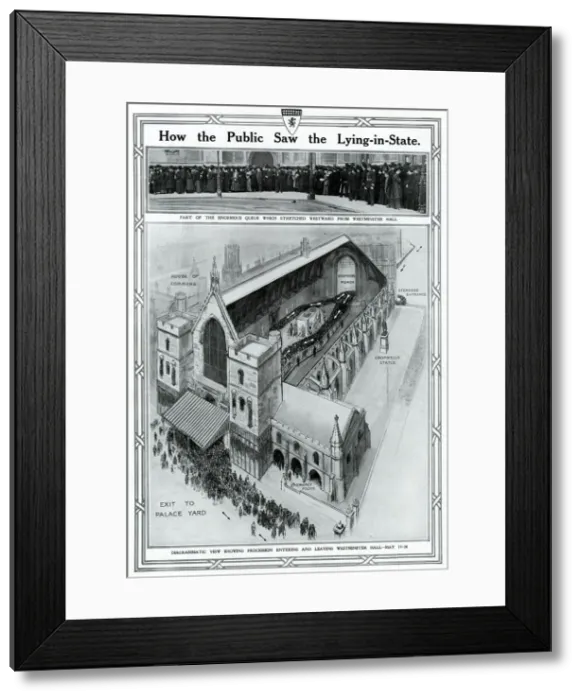 Framed Print : How the public Saw the Public Lying-in-State of Edward VII Framed Print : How the public Saw the Public Lying-in-State of Edward VII