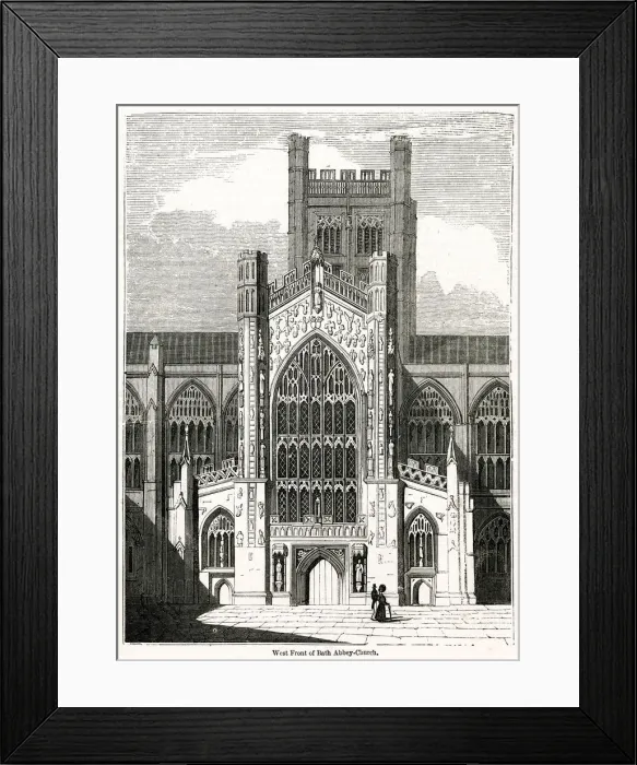 Framed Print : West front of Bath Abbey Church Framed Print : West front of Bath Abbey Church