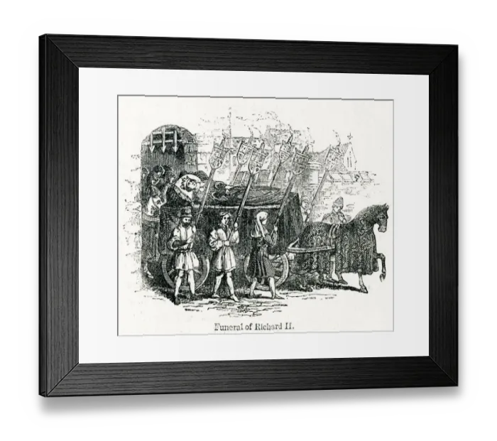 Framed Print : Funeral of Richard II Framed Print : Funeral of Richard II