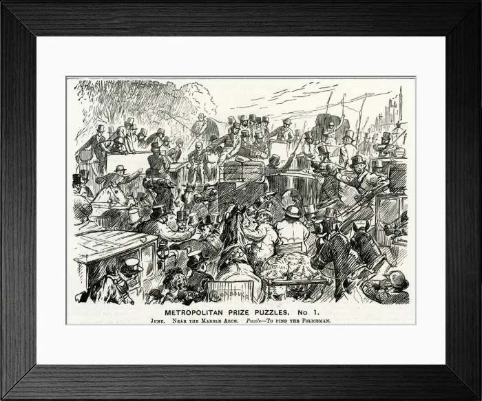 Framed Print : Cartoon, Metropolitan Prize Puzzles No. 1 Framed Print : Cartoon, Metropolitan Prize Puzzles No. 1