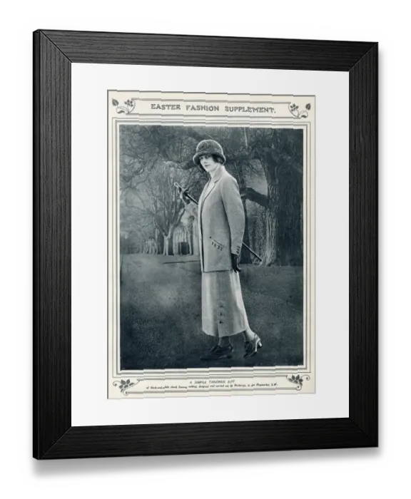 Framed Print : Easter fashion for womens outdoor wear 1924 Framed Print : Easter fashion for womens outdoor wear 1924