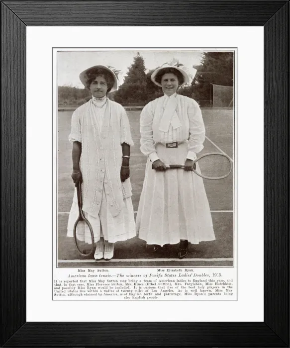 Framed Print : May Sutton & Elizabeth Ryan May Sutton & Elizabeth Ryan Framed Print : May Sutton & Elizabeth Ryan May Sutton & Elizabeth Ryan