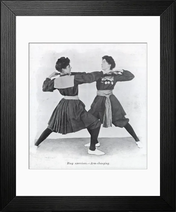 Framed Print : Womens physical exercise 1906 Framed Print : Womens physical exercise 1906