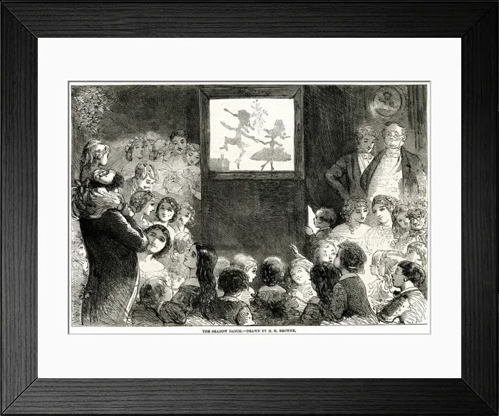 Framed Print : Shadow Dance 1861 Framed Print : Shadow Dance 1861