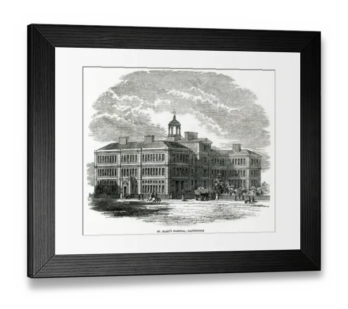 Framed Print : St. Marys Hospital, Paddington 1847 Framed Print : St. Marys Hospital, Paddington 1847