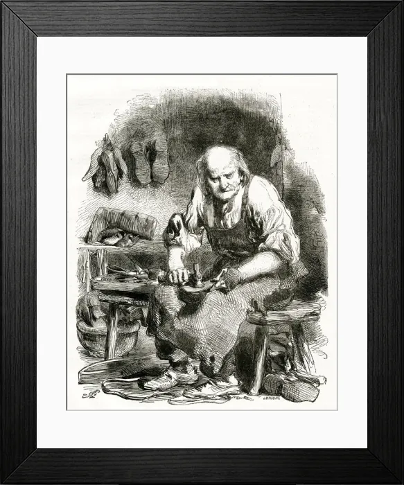 Framed Print : Shoemaker 1855 Framed Print : Shoemaker 1855