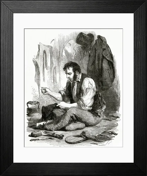 Framed Print : Tailoring 1855 Framed Print : Tailoring 1855