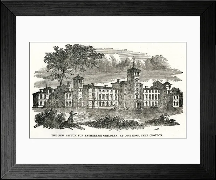 Framed Print : New Asylum for Fatherless Children, Reedham 1858 Framed Print : New Asylum for Fatherless Children, Reedham 1858