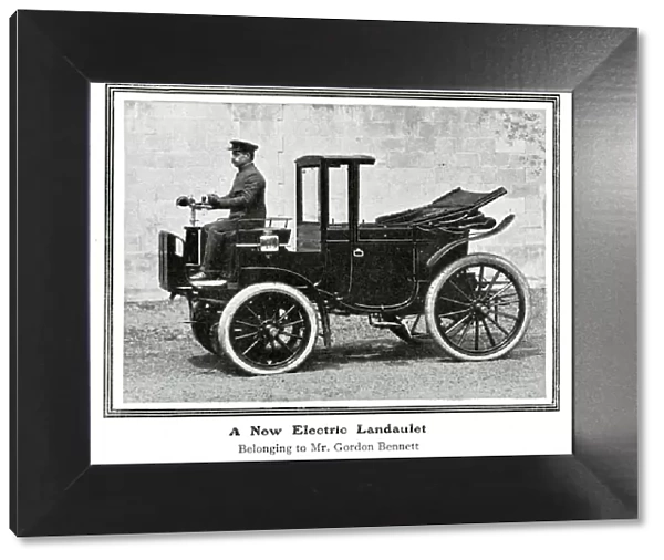 New electric Landaulet motor car 1903