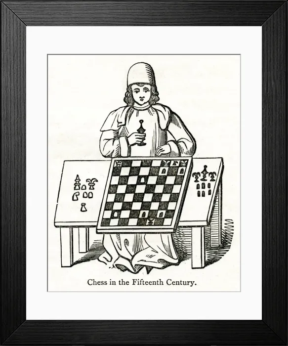 Framed Print : Chess in the Fifteenth century Framed Print : Chess in the Fifteenth century