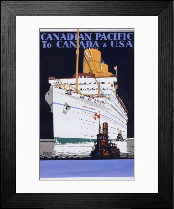 Framed Print : Canadian Pacific poster Framed Print : Canadian Pacific poster