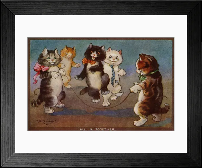 Framed Print : AE Kennedy. Skipping Framed Print : AE Kennedy. Skipping