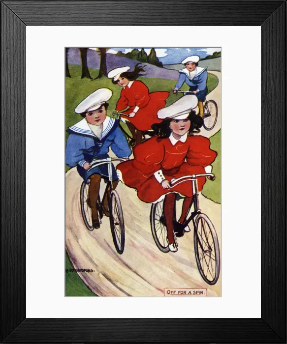 Framed Print : H Dix Sandford. Cycling Framed Print : H Dix Sandford. Cycling