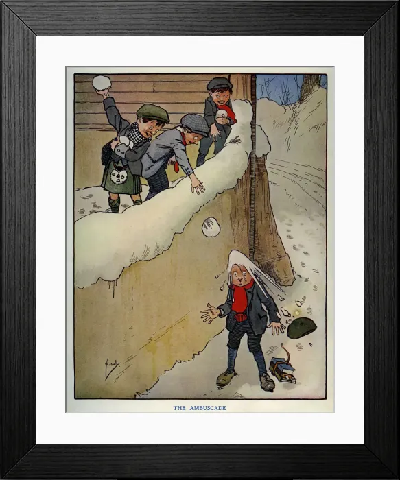 Framed Print : John Hassall. The ambuscade (1910) Framed Print : John Hassall. The ambuscade (1910)