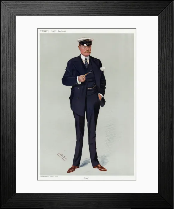 Framed Print : Sir R Bulkeley, Vanity Fair, Spy Framed Print : Sir R Bulkeley, Vanity Fair, Spy