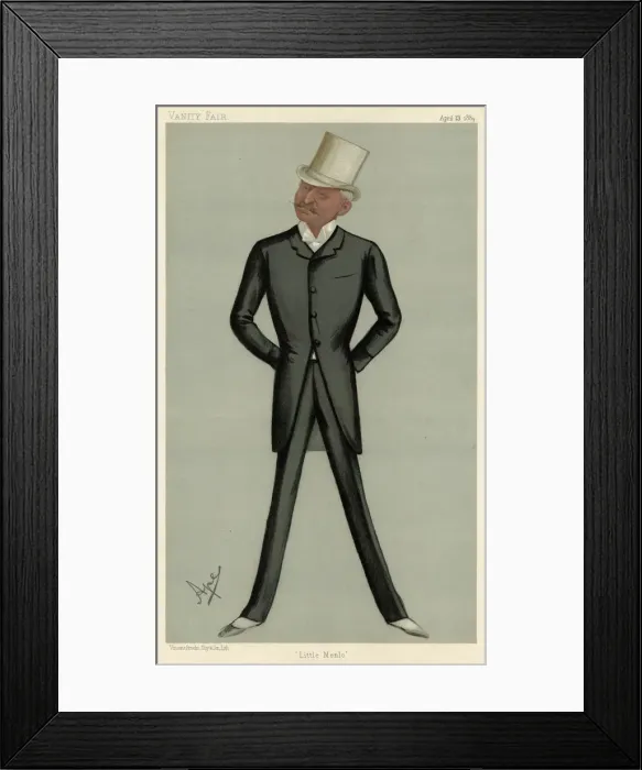 Framed Print : Colonel George E. Gouraud, Vanity Fair, Ape Framed Print : Colonel George E. Gouraud, Vanity Fair, Ape