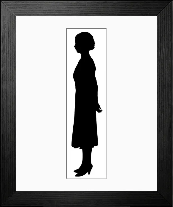 Framed Print : Silhouette of a woman Framed Print : Silhouette of a woman
