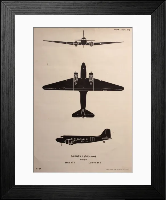 Framed Print : Dakota 1 (2-Cyclone) Transport Plane Framed Print : Dakota 1 (2-Cyclone) Transport Plane