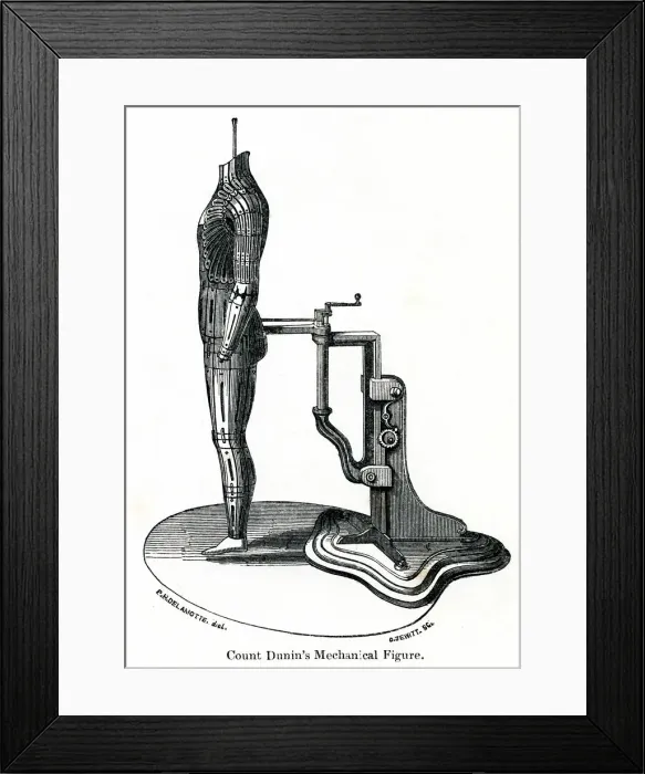 Framed Print : Great Exhibition - mechanical figure 1851 Framed Print : Great Exhibition - mechanical figure 1851