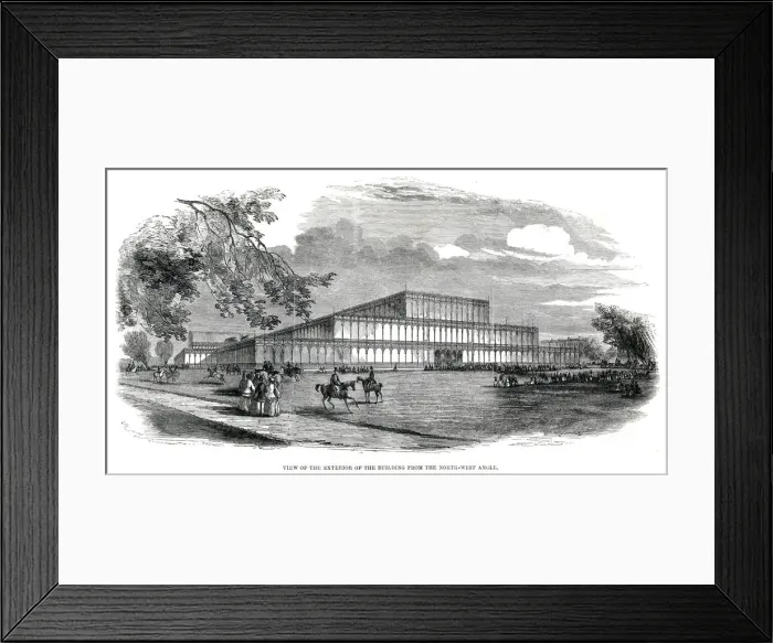 Framed Print : Exterior of the Great Exhibition 1851 Framed Print : Exterior of the Great Exhibition 1851