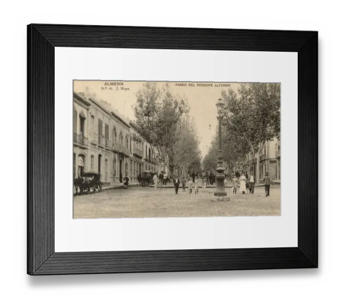 Framed Print : Almeria, Spain - Paseo del Principe Alfonso Framed Print : Almeria, Spain - Paseo del Principe Alfonso