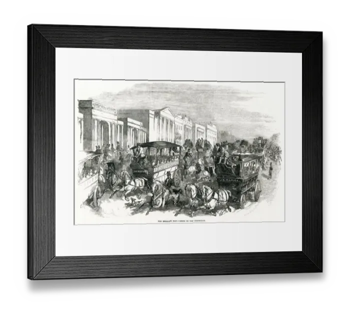 Framed Print : Great Exhibition - shilling day 1851 Framed Print : Great Exhibition - shilling day 1851