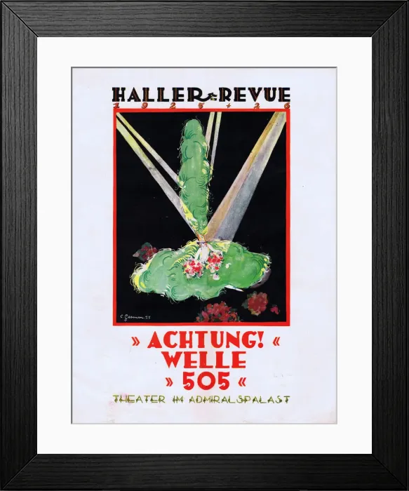 Framed Print : Halle Review - Achtung! Welle 505 Framed Print : Halle Review - Achtung! Welle 505