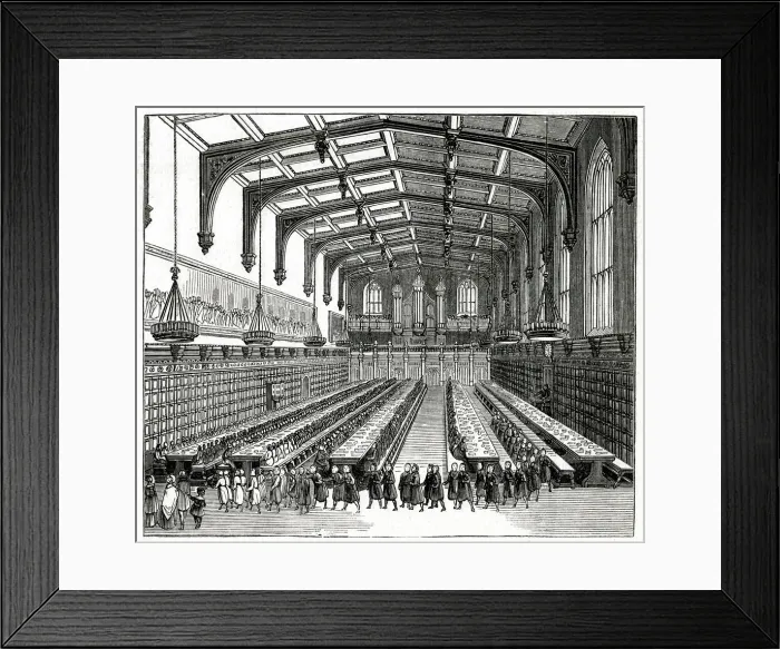 Framed Print : Christs Hospital 1843 Framed Print : Christs Hospital 1843